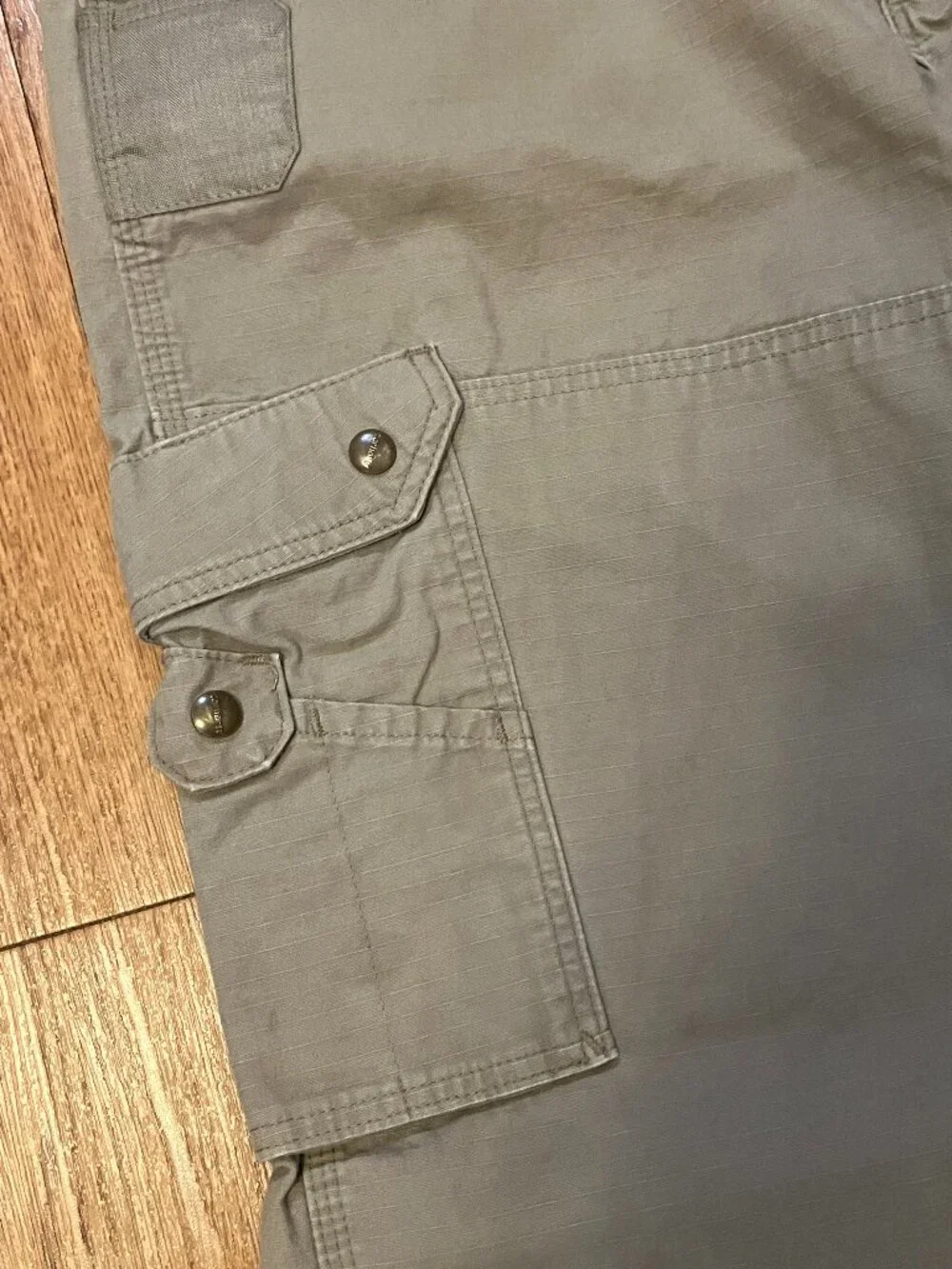Carhartt Cargo Pants 38x30 Double Knee B342 Desert Tan Cotton Ripstop Workwear - Picture 3 of 9